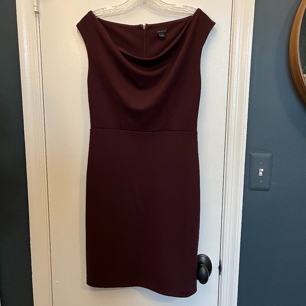 Ann Taylor maroon cocktail dress